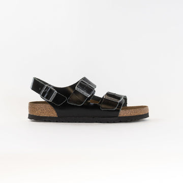 Milano Soft-Fußbett (Unisex) - Schwarzes Amalfi-Leder